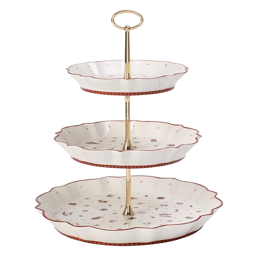 ビレロイ＆ボッホ トイズデライト トレイスタンド ケーキスタンド Amazon.com: Villeroy & Boch Delight Tray Stand, Etagere